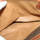 CELINE Macadam Canvas Hand Bag PVC Brown Auth ep3408-20