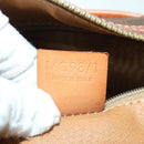 CELINE Macadam Canvas Hand Bag PVC Brown Auth ep3408-22