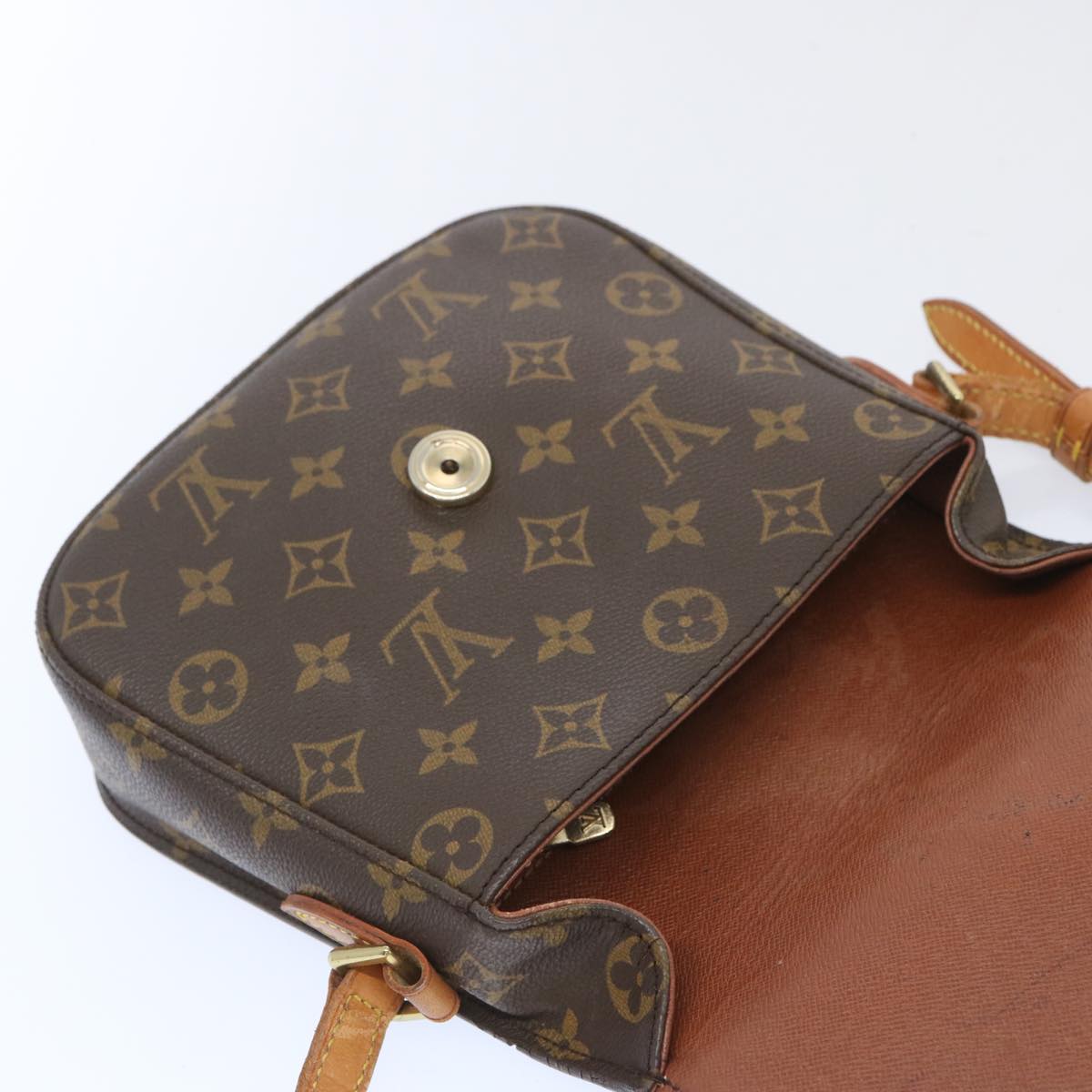 LOUIS VUITTON Monogram Saint Cloud MM Shoulder Bag M51243 LV Auth ep3409