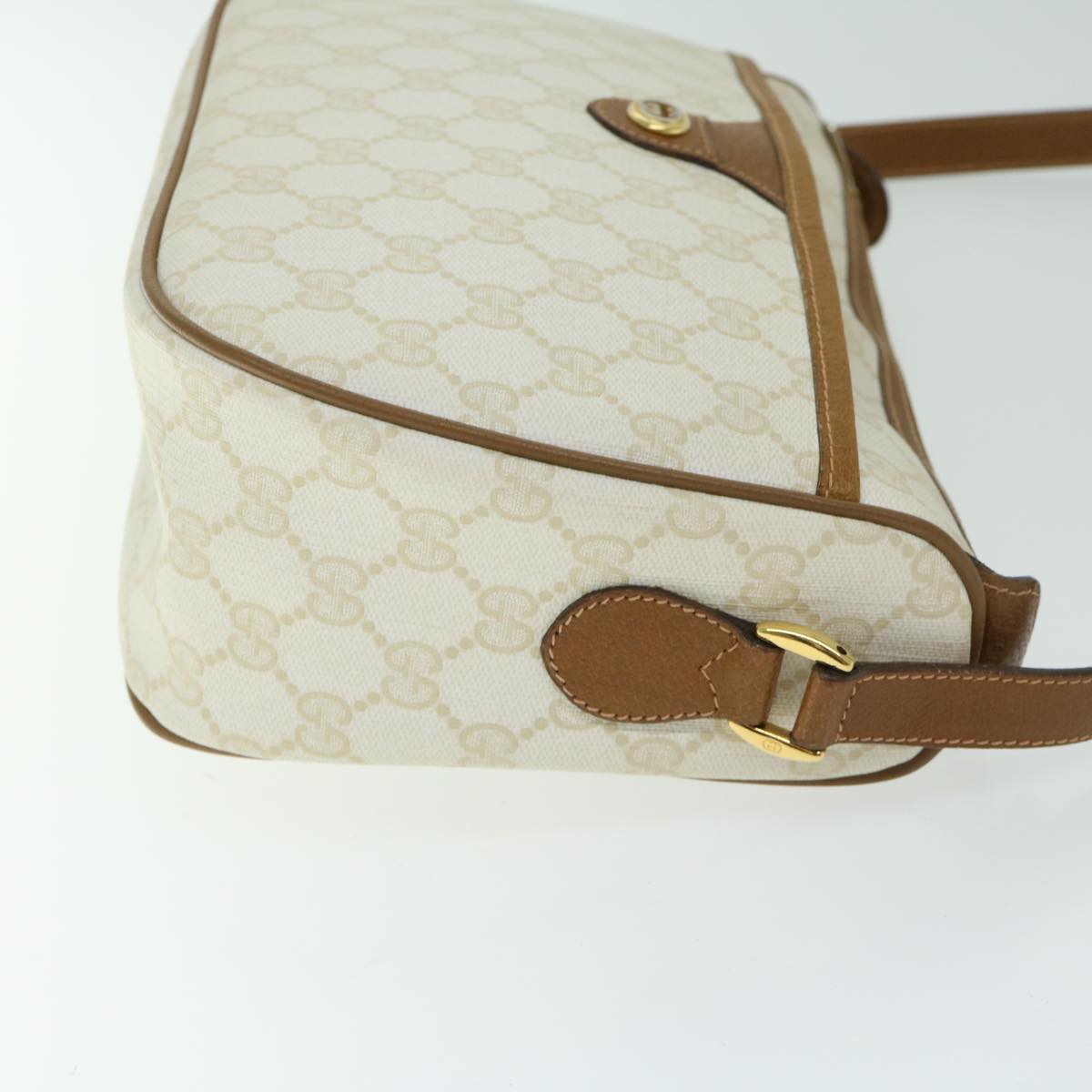 GUCCI GG Supreme Shoulder Bag White 89 02 077 Auth ep3417