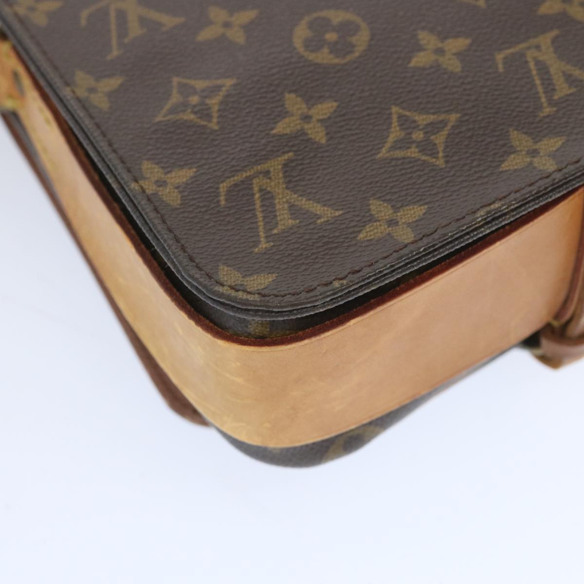 LOUIS VUITTON Monogram Cartouchiere MM Shoulder Bag M51253 LV Auth ep3434