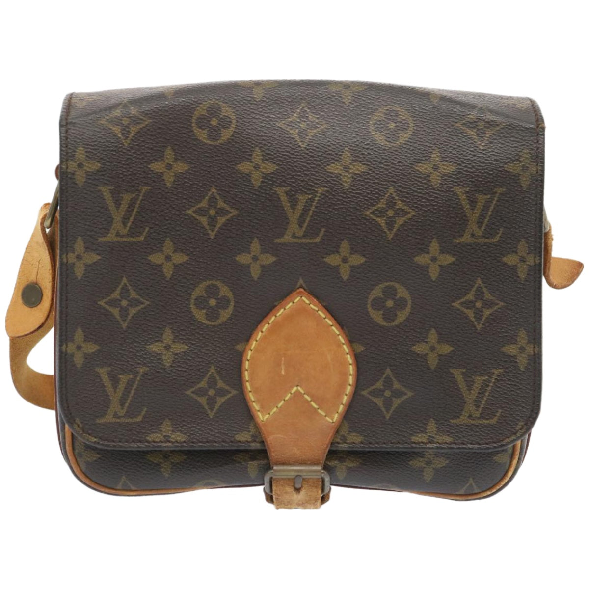 LOUIS VUITTON Monogram Cartouchiere MM Shoulder Bag M51253 LV Auth ep3434