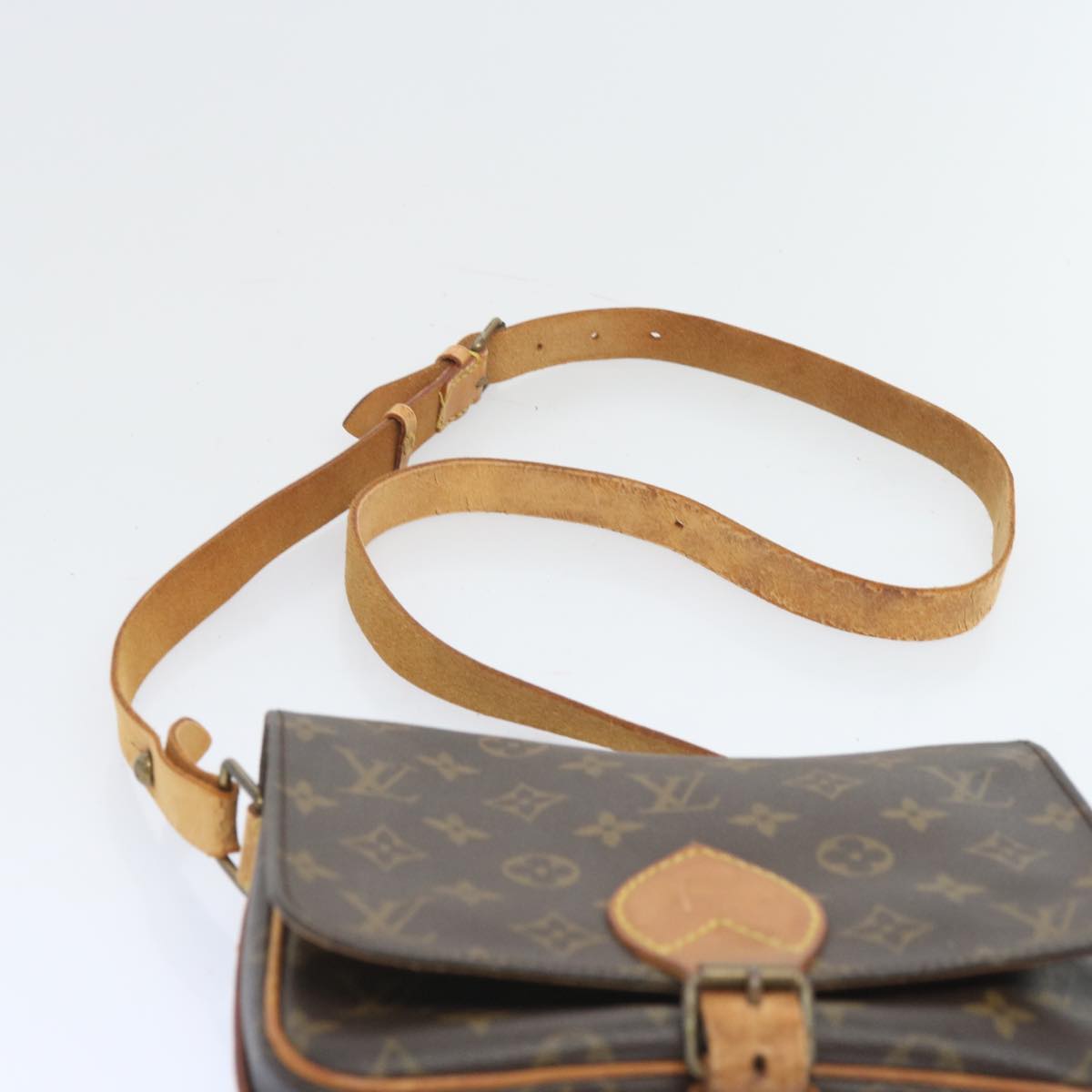 LOUIS VUITTON Monogram Cartouchiere MM Shoulder Bag M51253 LV Auth ep3434