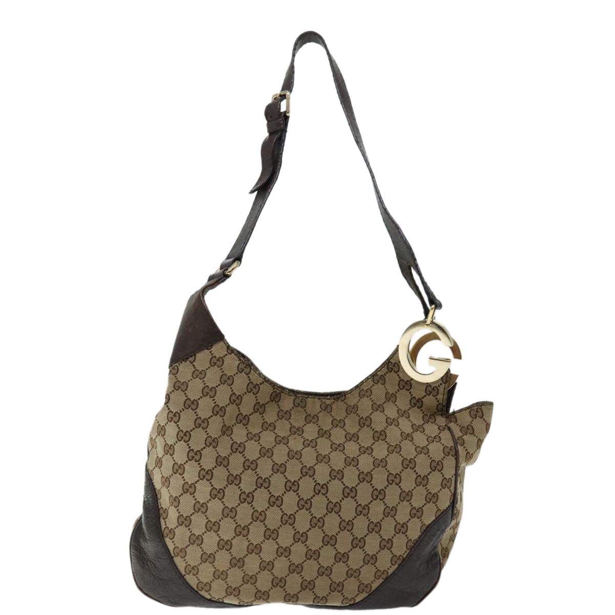 GUCCI GG Canvas Shoulder Bag Beige 203503 Auth ep3446 - 0