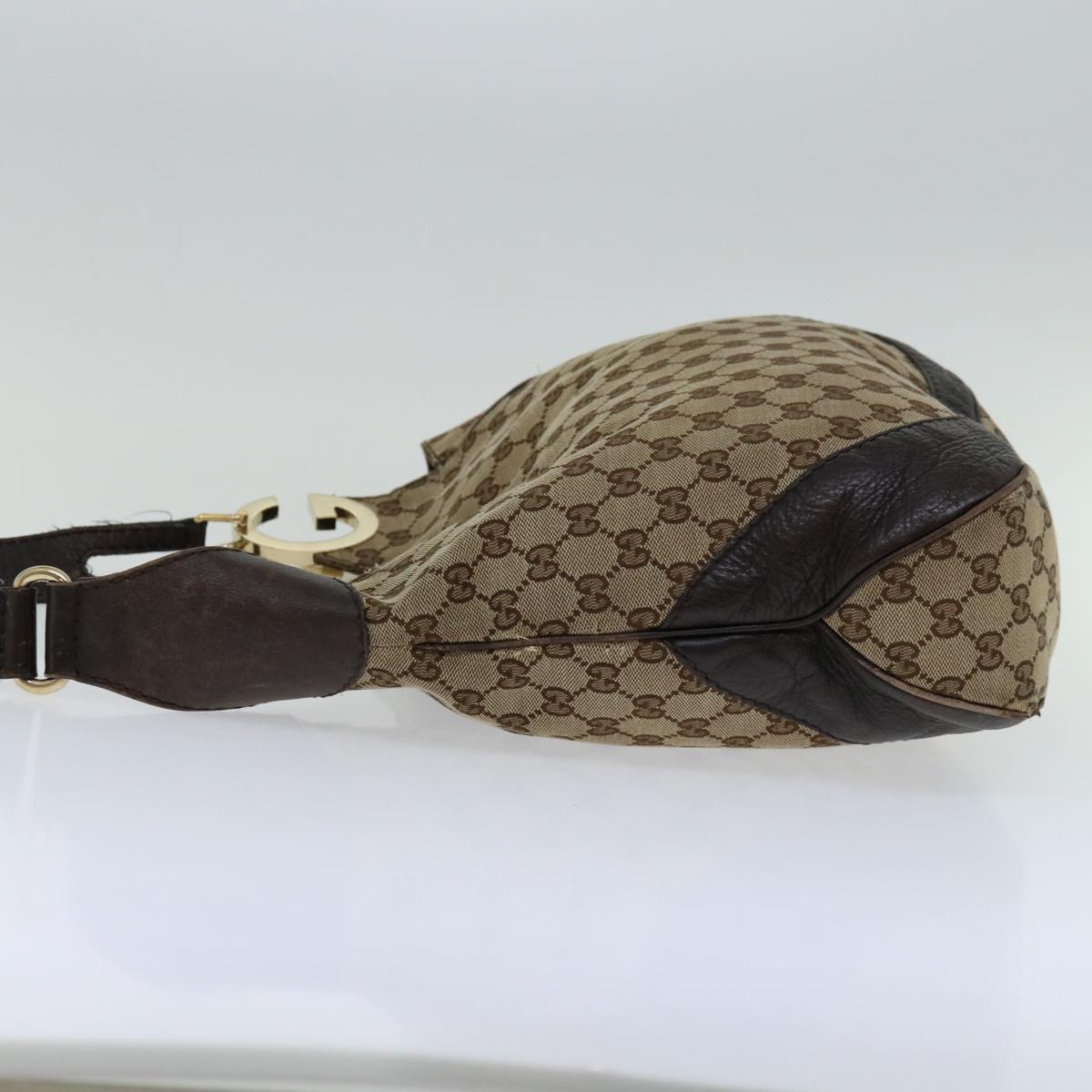 GUCCI GG Canvas Shoulder Bag Beige 203503 Auth ep3446