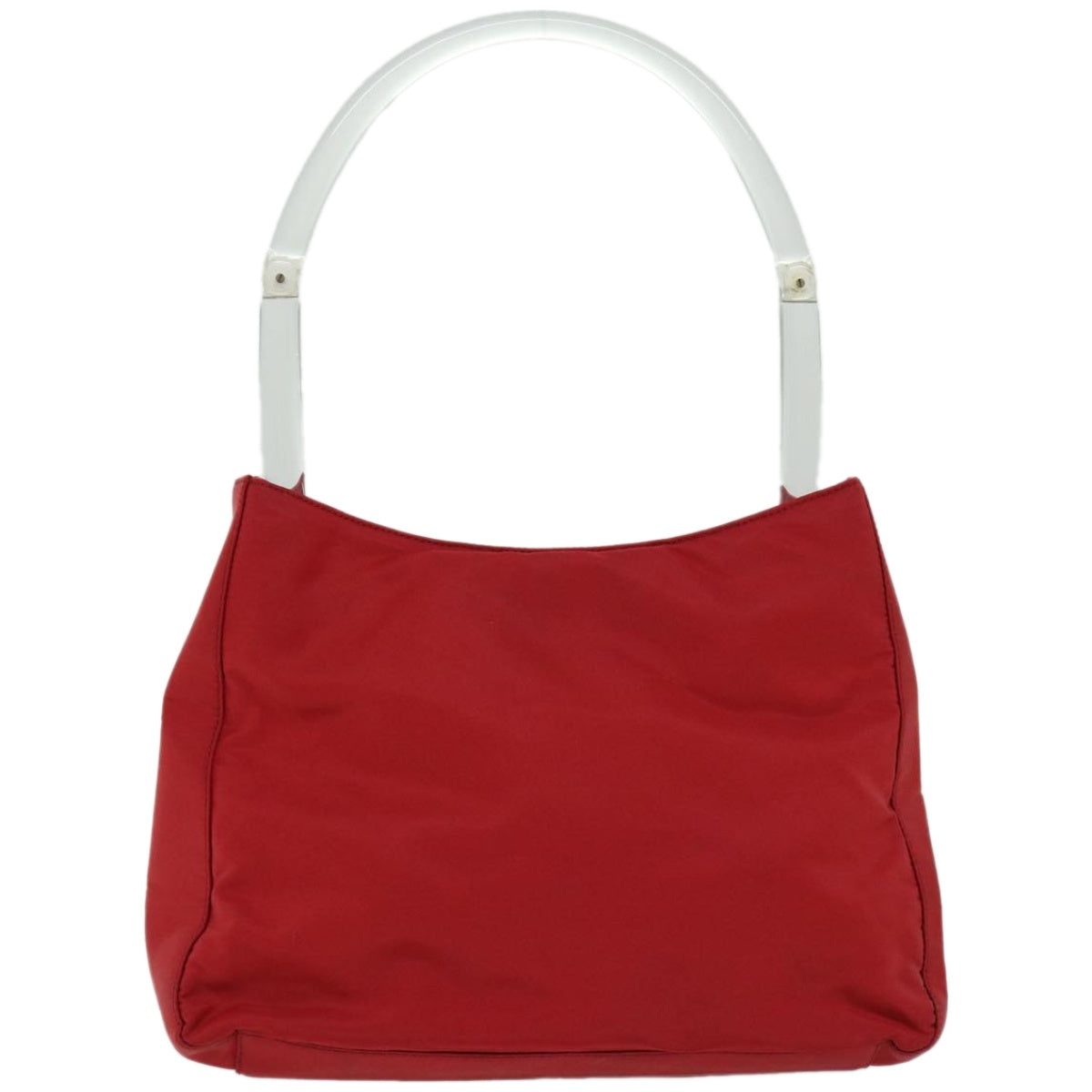 PRADA Hand Bag Nylon Red Auth ep3447