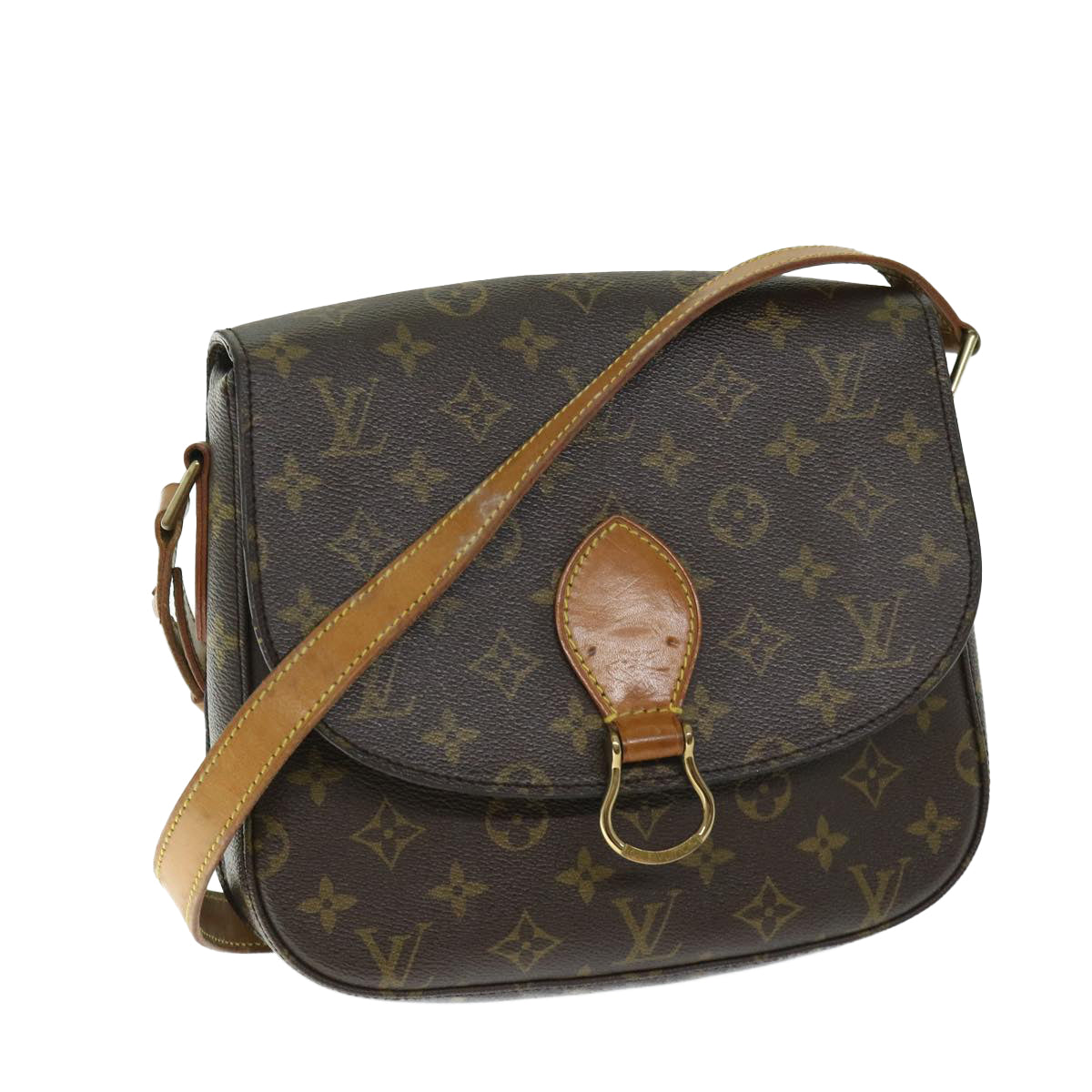 LOUIS VUITTON Monogram Saint Cloud GM Shoulder Bag M51242 LV Auth ep3455