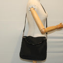 GUCCI Bamboo Hand Bag Nylon 2way Black 002 1638 2123 Auth ep3458-21