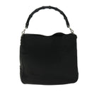 GUCCI Bamboo Hand Bag Nylon 2way Black 002 1638 2123 Auth ep3458-3