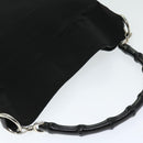 GUCCI Bamboo Hand Bag Nylon 2way Black 002 1638 2123 Auth ep3458-6
