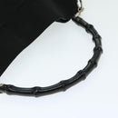 GUCCI Bamboo Hand Bag Nylon 2way Black 002 1638 2123 Auth ep3458-7