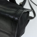 BURBERRY Hand Bag Nylon Leather 2way Black Auth ep3476-14