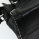 BURBERRY Hand Bag Nylon Leather 2way Black Auth ep3476-15