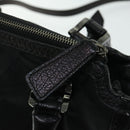 BURBERRY Hand Bag Nylon Leather 2way Black Auth ep3476-16