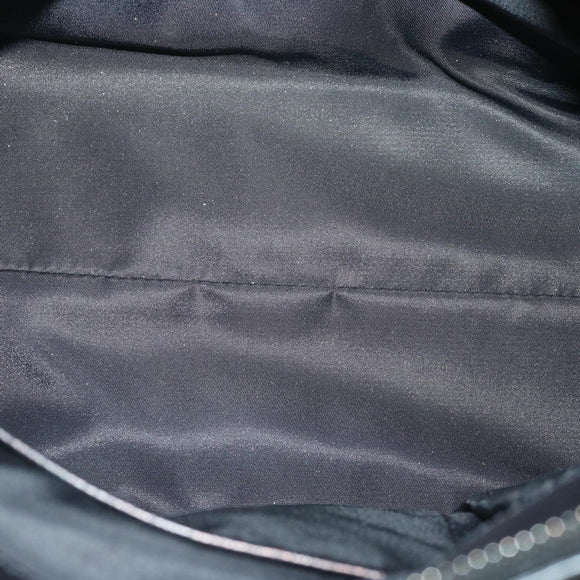 BURBERRY Hand Bag Nylon Leather 2way Black Auth ep3476