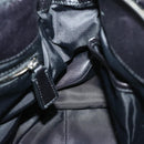 BURBERRY Hand Bag Nylon Leather 2way Black Auth ep3476-19