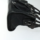 BURBERRY Hand Bag Nylon Leather 2way Black Auth ep3476-4