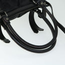 BURBERRY Hand Bag Nylon Leather 2way Black Auth ep3476-7