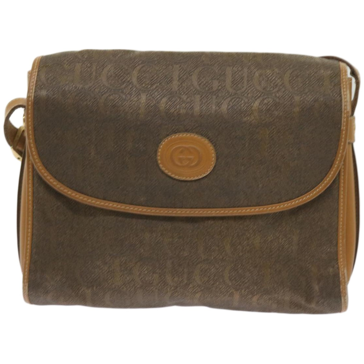 GUCCI Shoulder Bag Canvas Brown 001 14 0712 Auth ep3492