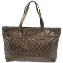GUCCI GG implementation Tote Bag Bronze 211137 Auth ep3493-13