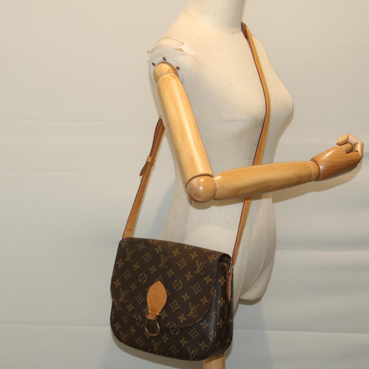 LOUIS VUITTON Monogram Saint Cloud GM Shoulder Bag M51242 LV Auth ep3507