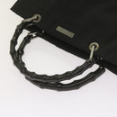 GUCCI Bamboo Hand Bag Canvas Black 002 1016 Auth ep3520-7
