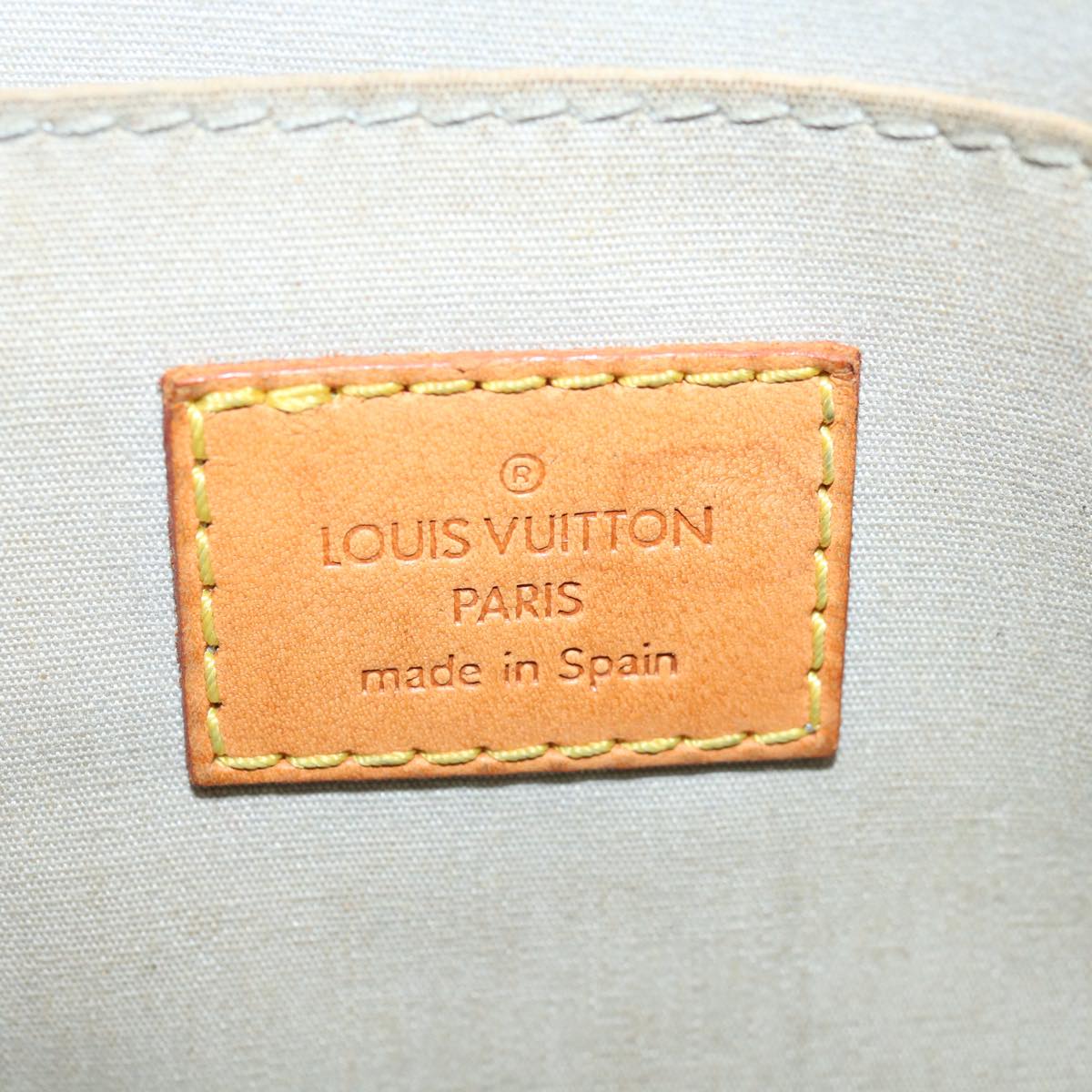 LOUIS VUITTON Monogram Vernis Roxbury Drive Hand Bag Perle M91374 LV Auth ep3547