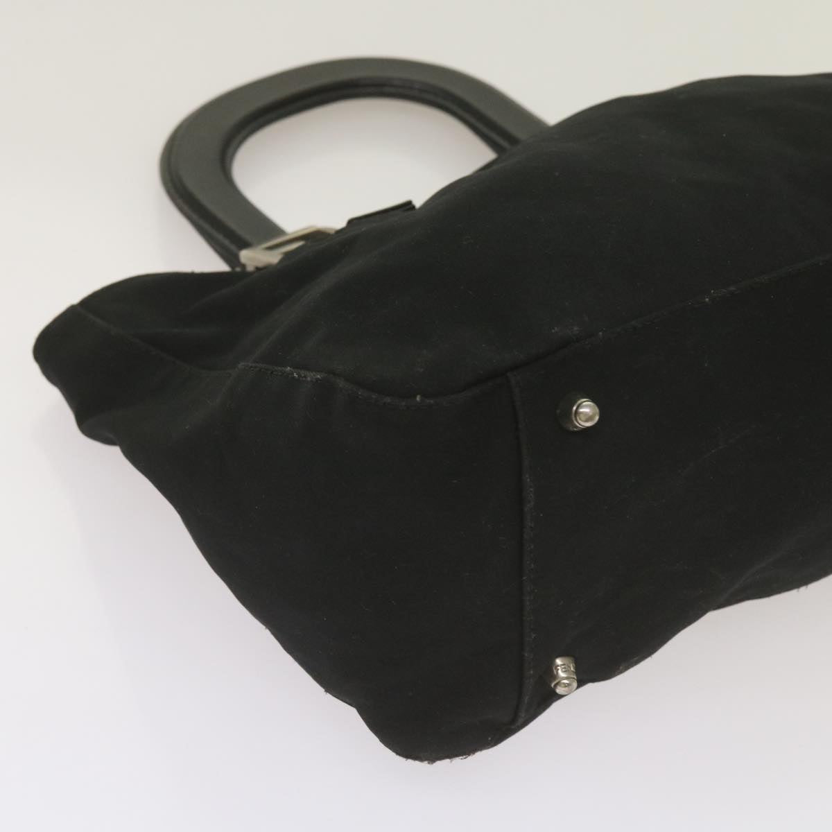 FENDI Hand Bag Nylon Black 2321 26329 009 Auth ep3578