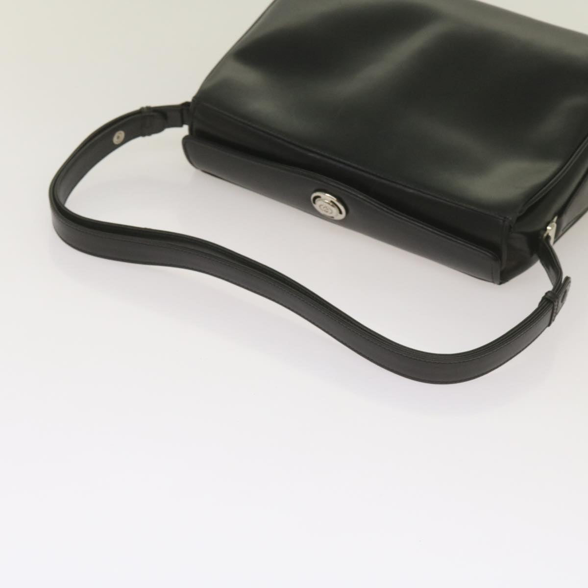 GUCCI Shoulder Bag Leather Black 406 001 2007 Auth ep3601