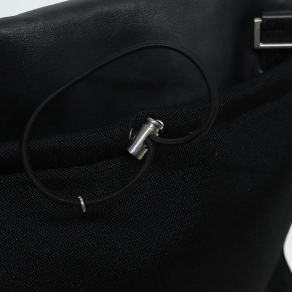 PRADA Shoulder Bag Leather Black Auth ep3608