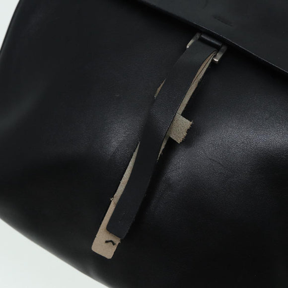 PRADA Shoulder Bag Leather Black Auth ep3608