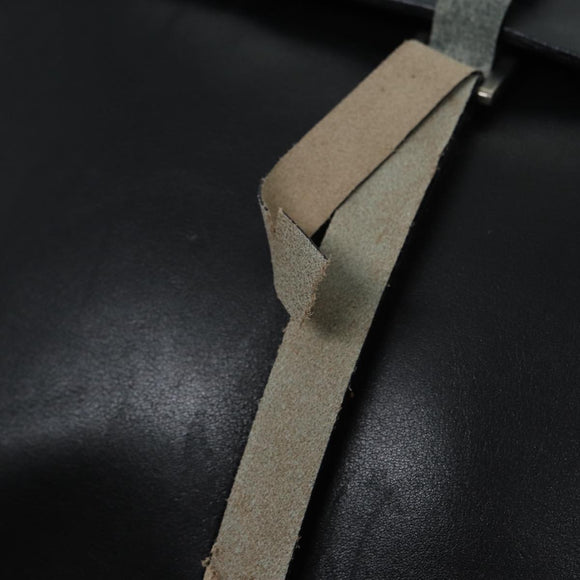 PRADA Shoulder Bag Leather Black Auth ep3608