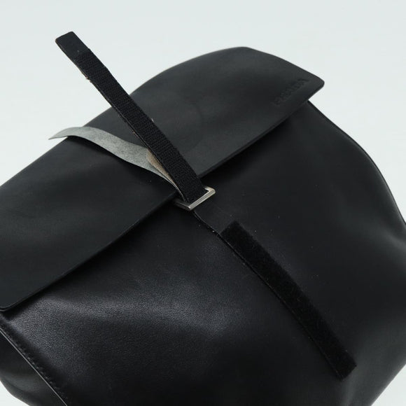 PRADA Shoulder Bag Leather Black Auth ep3608