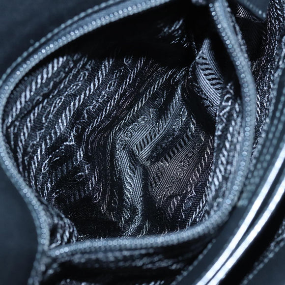 PRADA Shoulder Bag Leather Black Auth ep3608