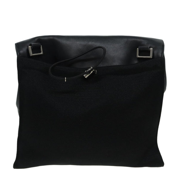 PRADA Shoulder Bag Leather Black Auth ep3608