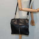 PRADA Shoulder Bag Leather Black Auth ep3608-30