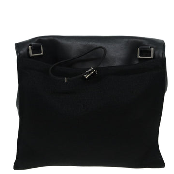 PRADA Shoulder Bag Leather Black Auth ep3608 - 0