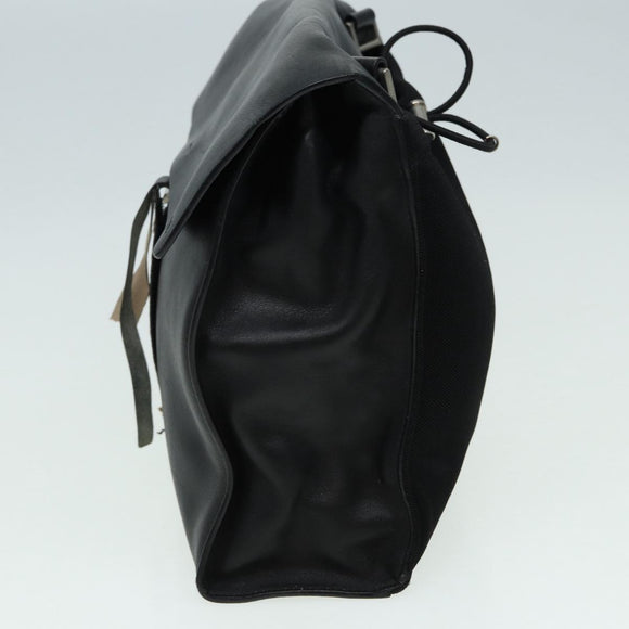 PRADA Shoulder Bag Leather Black Auth ep3608