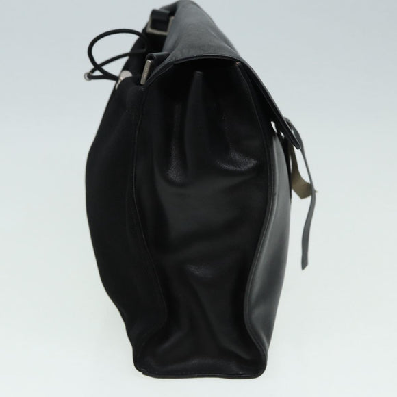 PRADA Shoulder Bag Leather Black Auth ep3608