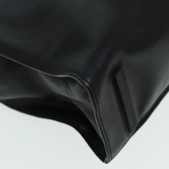 PRADA Shoulder Bag Leather Black Auth ep3608