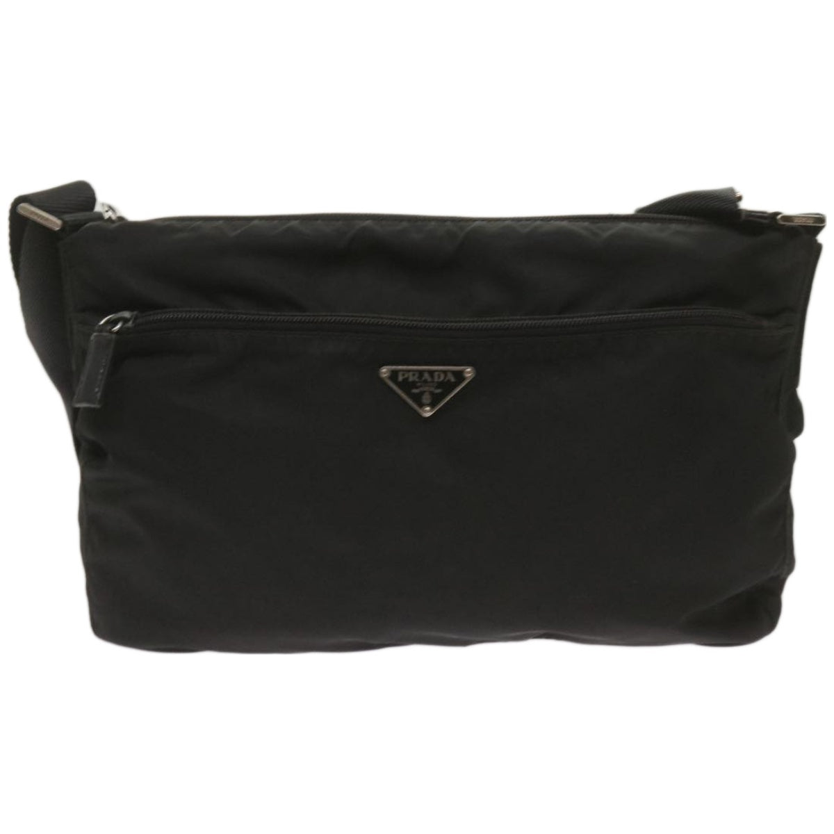 PRADA Shoulder Bag Nylon Black Auth ep3611