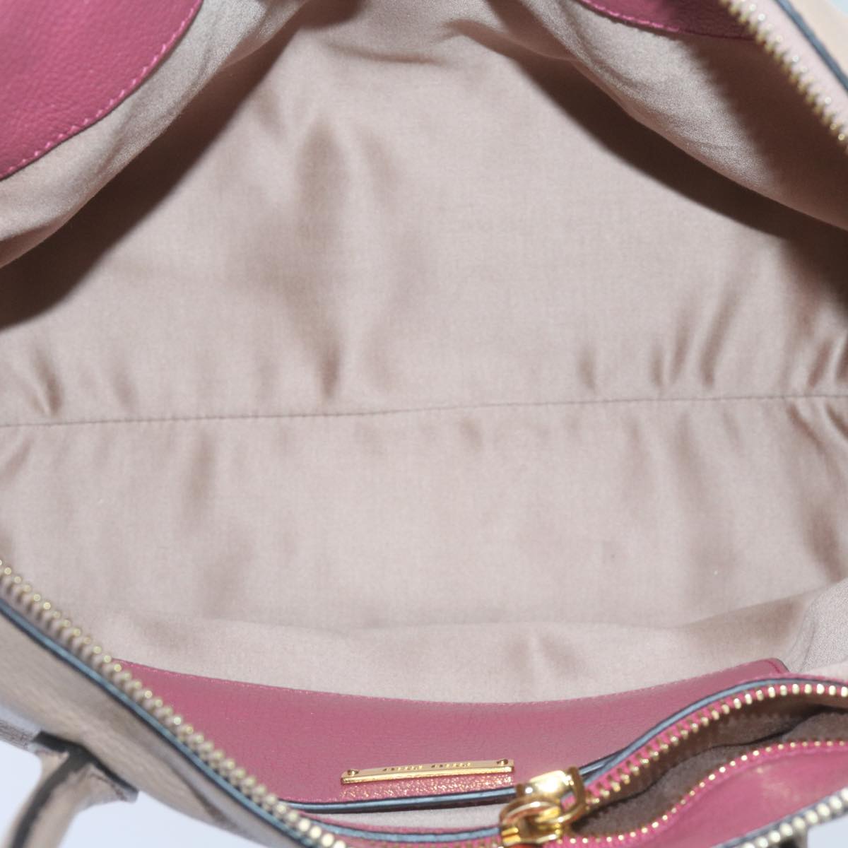 Miu Miu Hand Bag Leather 2way Pink Auth ep3612