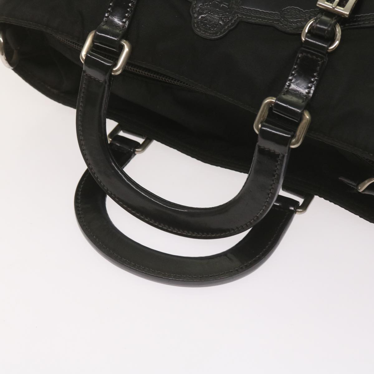 PRADA Hand Bag Nylon 2way Black Auth ep3618