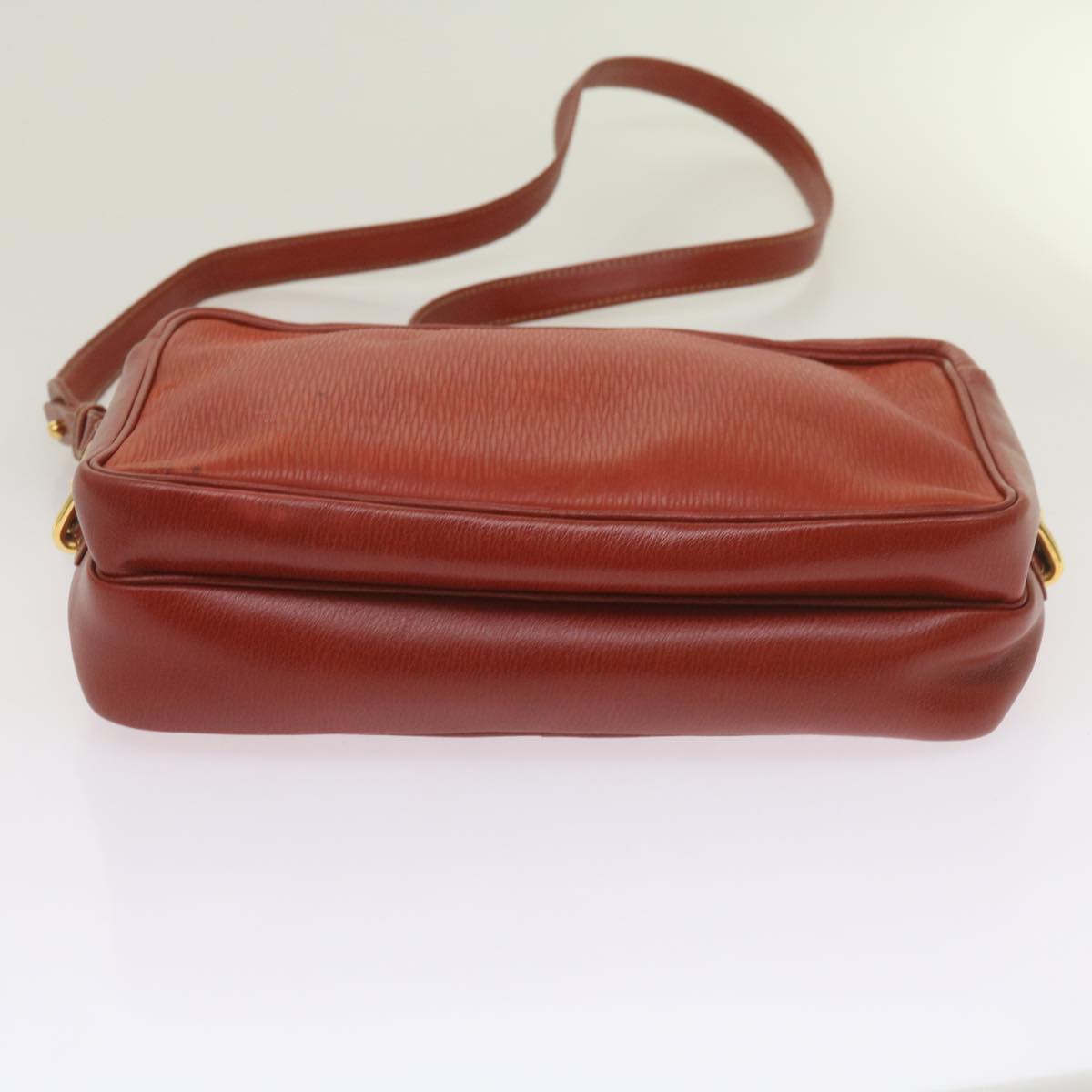 LOEWE Shoulder Bag Leather Red Auth ep3619