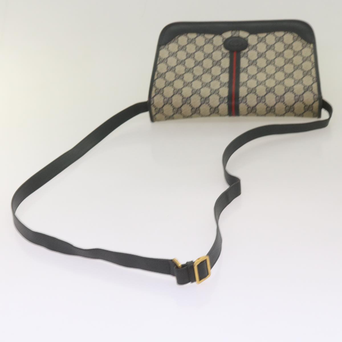 GUCCI GG Supreme Shoulder Bag PVC Navy 001 113 0551 Auth ep3630