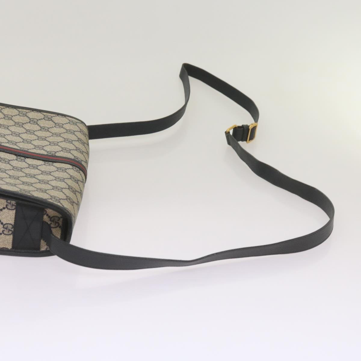 GUCCI GG Supreme Shoulder Bag PVC Navy 001 113 0551 Auth ep3630