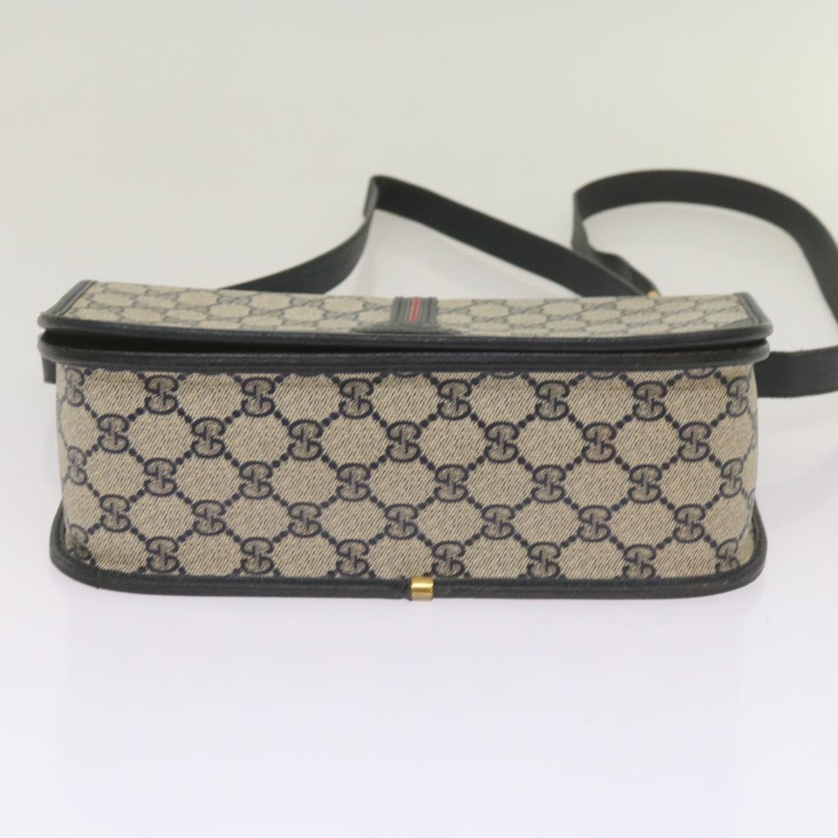 GUCCI GG Supreme Shoulder Bag PVC Navy 001 113 0551 Auth ep3630