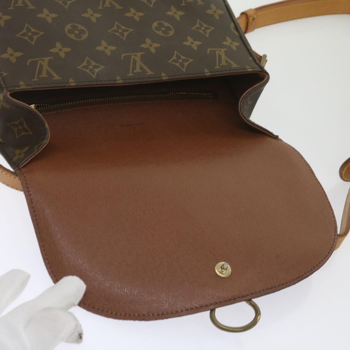 LOUIS VUITTON Monogram Saint Cloud GM Shoulder Bag M51242 LV Auth ep3631