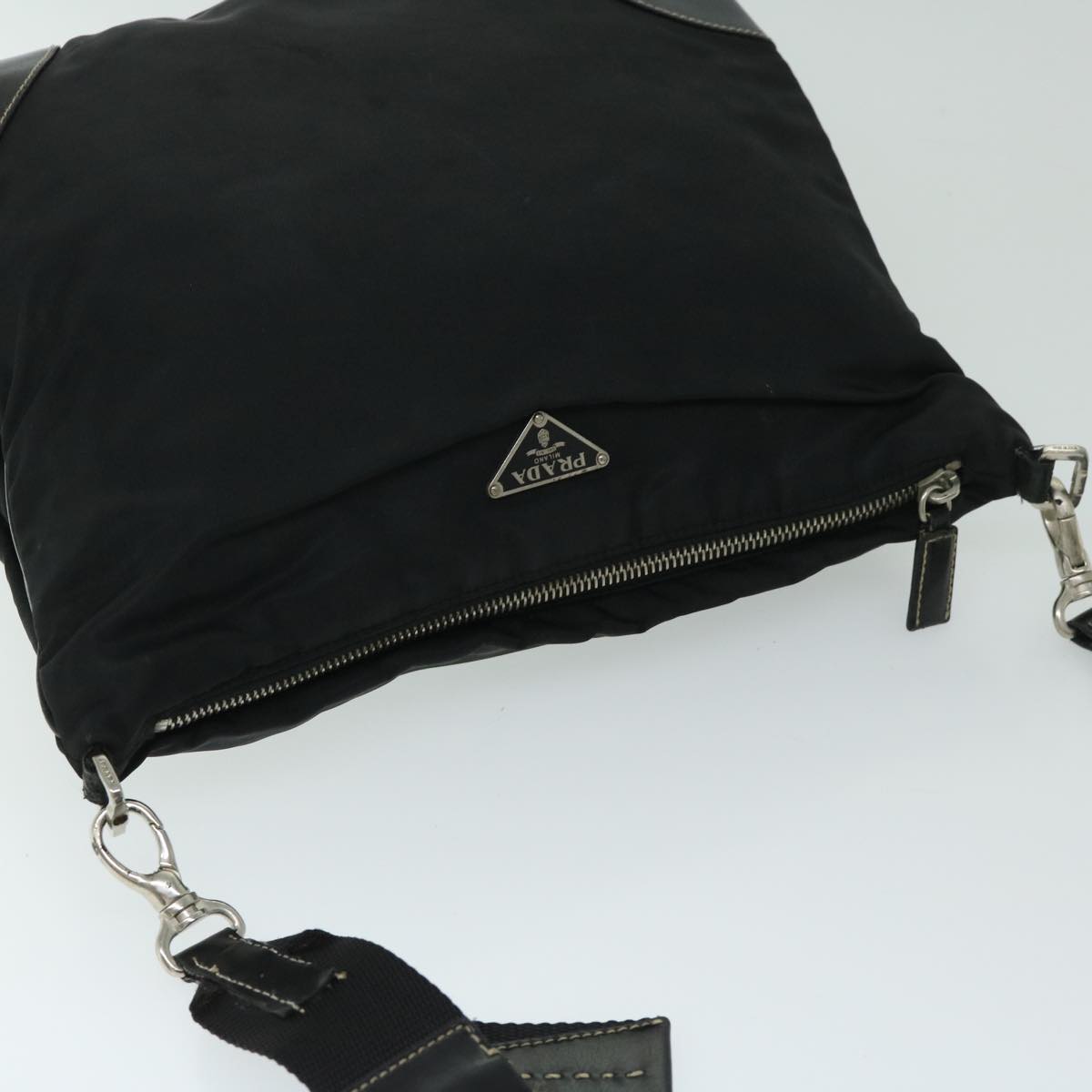 PRADA Shoulder Bag Nylon Black Auth ep3634