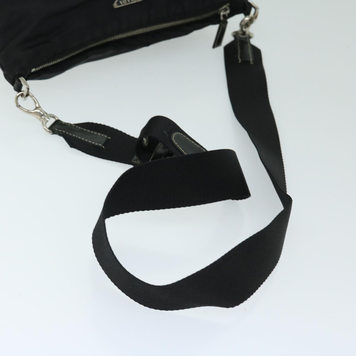 PRADA Shoulder Bag Nylon Black Auth ep3634